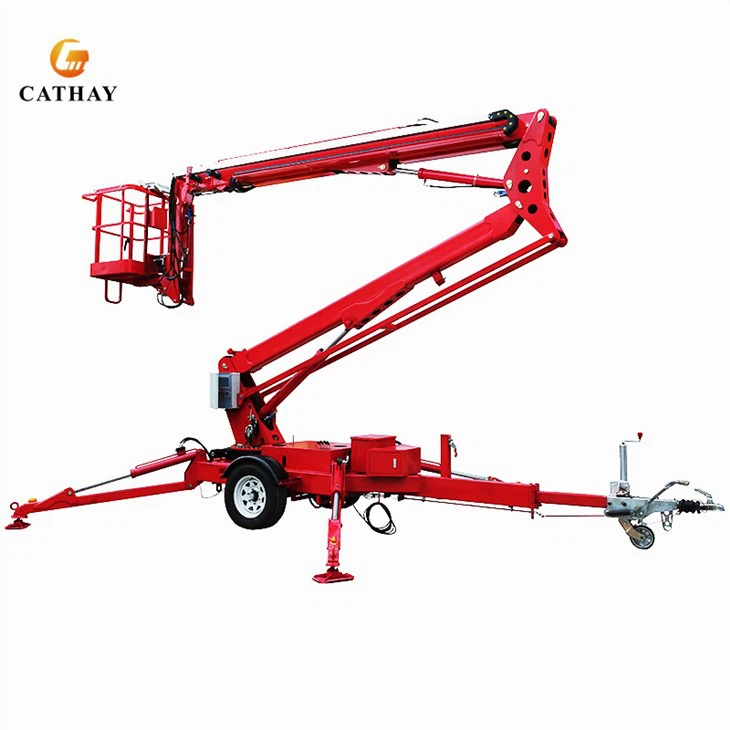 Aerial Towable Electric Mobile Boom Lift
